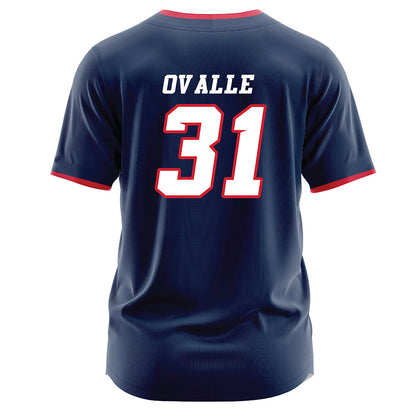 Fresno State - NCAA Baseball : Barclay Ovalle - Navy Jersey-1