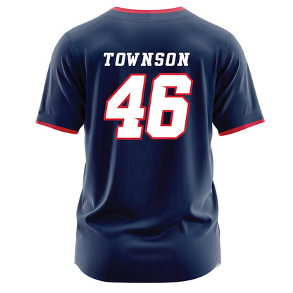 Fresno State - NCAA Baseball : Drew Townson - Navy Jersey-1