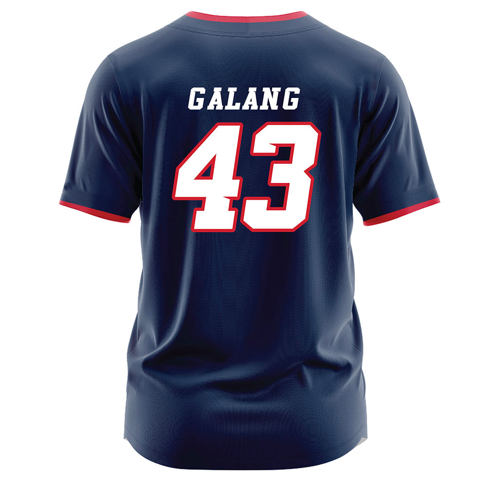 Fresno State - NCAA Baseball : Jared Galang - Navy Jersey-1