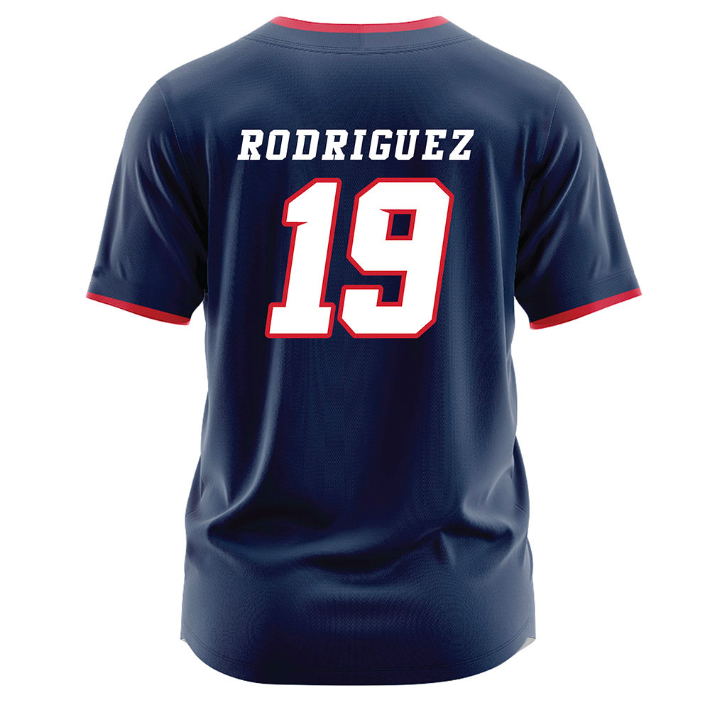 Fresno State - NCAA Baseball : BJ Rodriguez - Navy Jersey-1