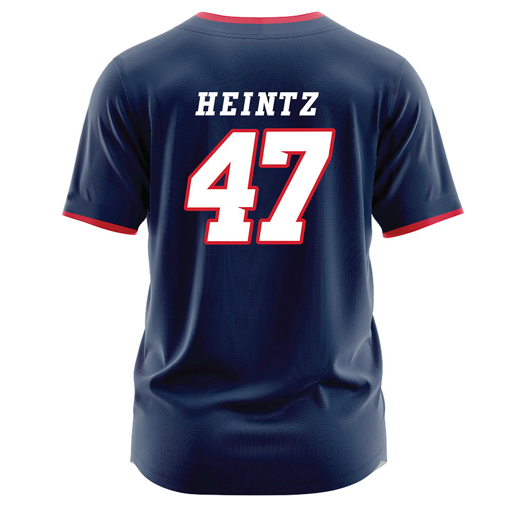 Fresno State - NCAA Baseball : Parker Heintz - Navy Jersey-1