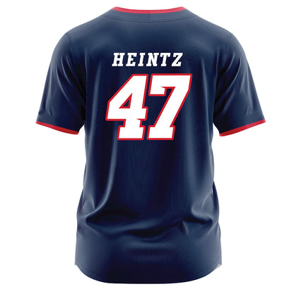 Fresno State - NCAA Baseball : Parker Heintz - Navy Jersey-1