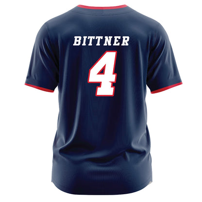 Fresno State - NCAA Baseball : Kyler Bittner - Navy Jersey-1