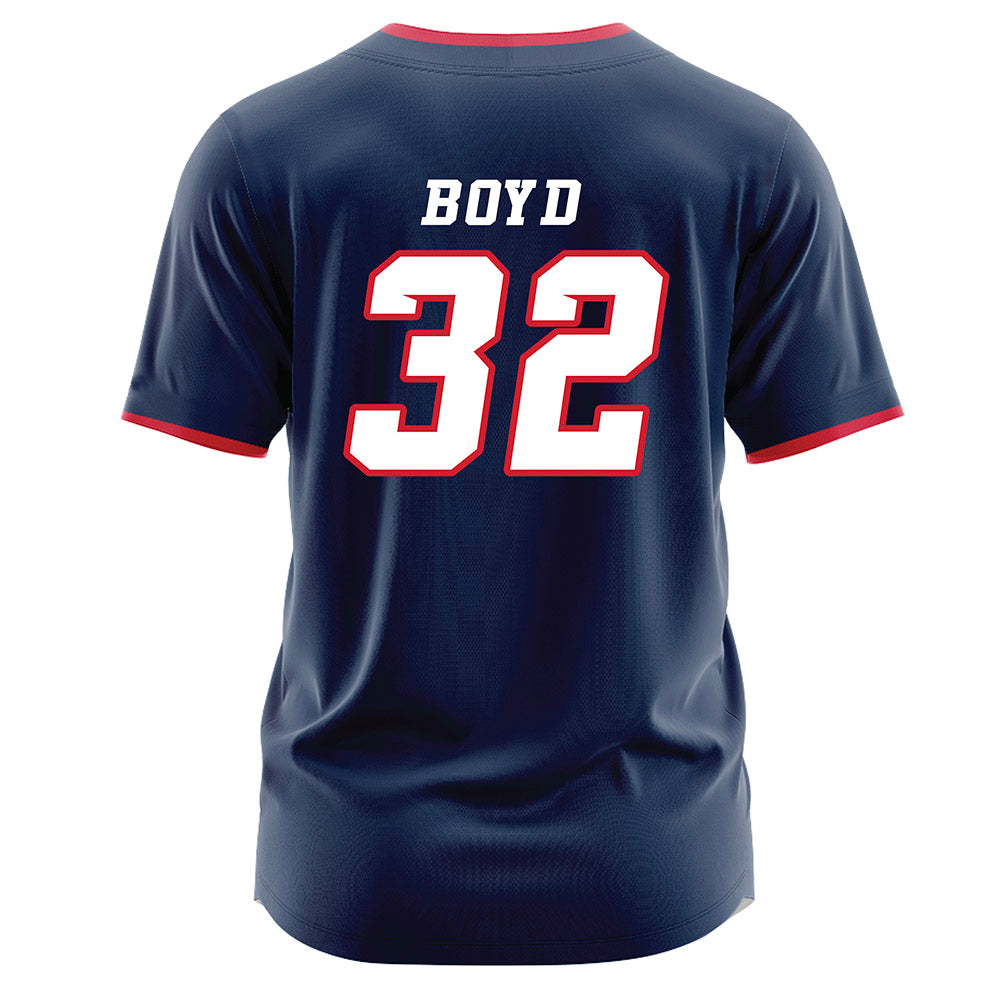 Fresno State - NCAA Baseball : Mikey Boyd - Navy Jersey-1