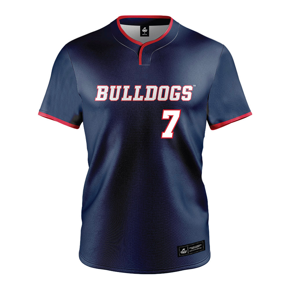Fresno State - NCAA Baseball : Ayden Munoz - Navy Jersey-0