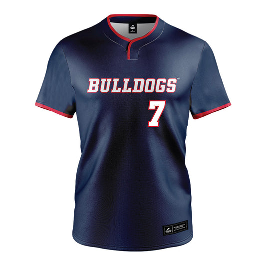 Fresno State - NCAA Baseball : Ayden Munoz - Navy Jersey-0