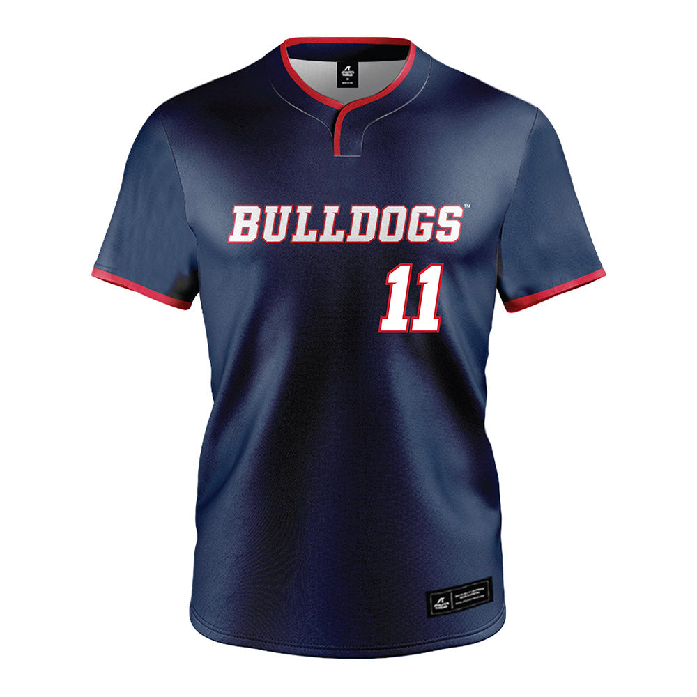 Fresno State - NCAA Baseball : Brady Hewitt - Navy Jersey-0