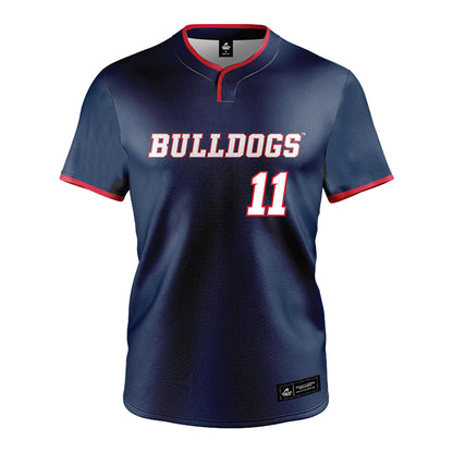 Fresno State - NCAA Baseball : Brady Hewitt - Navy Jersey-0