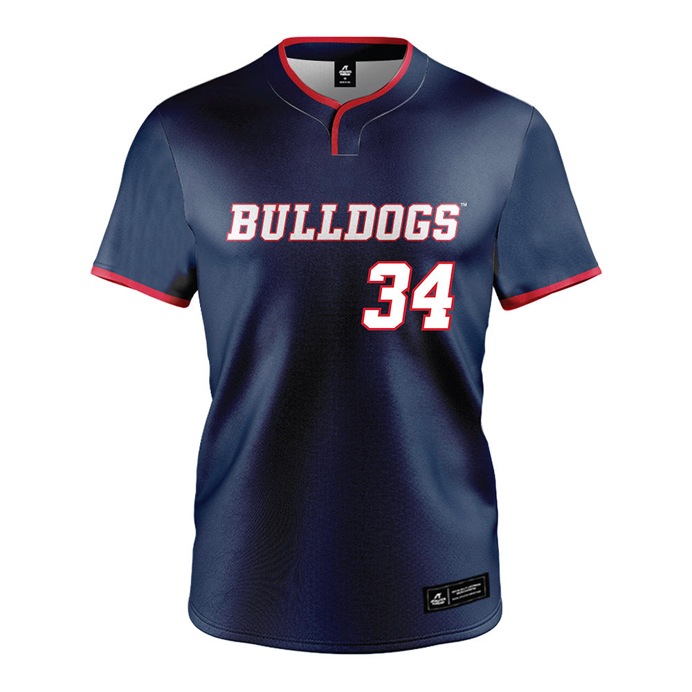 Fresno State - NCAA Baseball : Brandon Thomas - Navy Jersey-0
