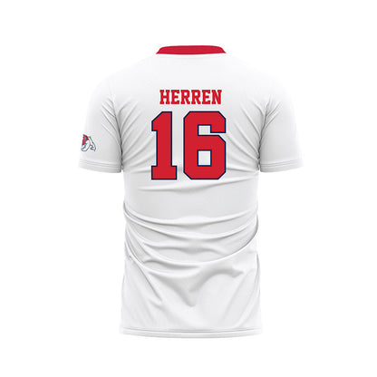 Fresno State - NCAA Women's Soccer : Abigail Herren - White Soccer Jersey-1