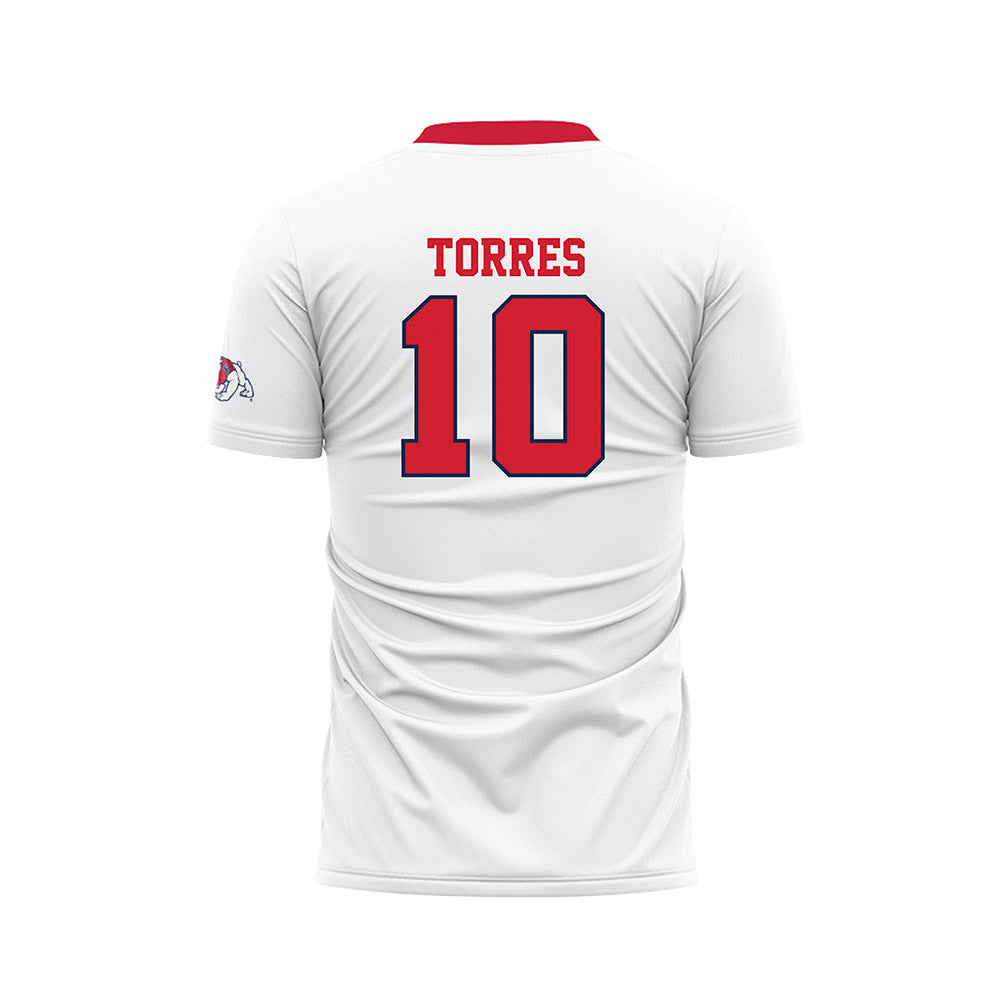 Fresno State - NCAA Women's Soccer : Daisy Torres - White Soccer Jersey-1