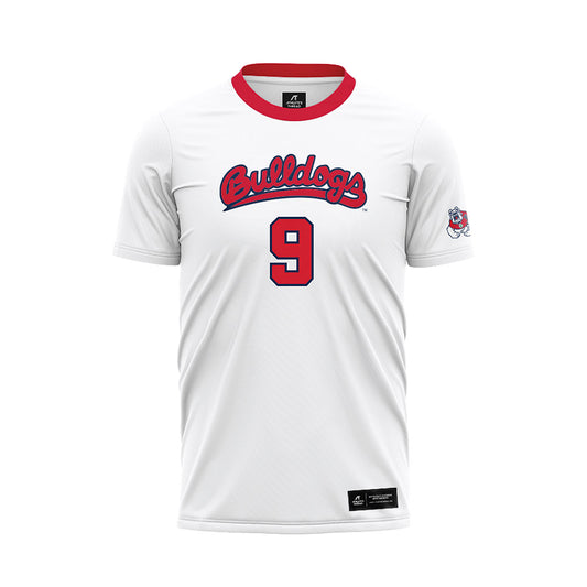 Fresno State - NCAA Women's Soccer : Payton Hoover - White Soccer Jersey-0