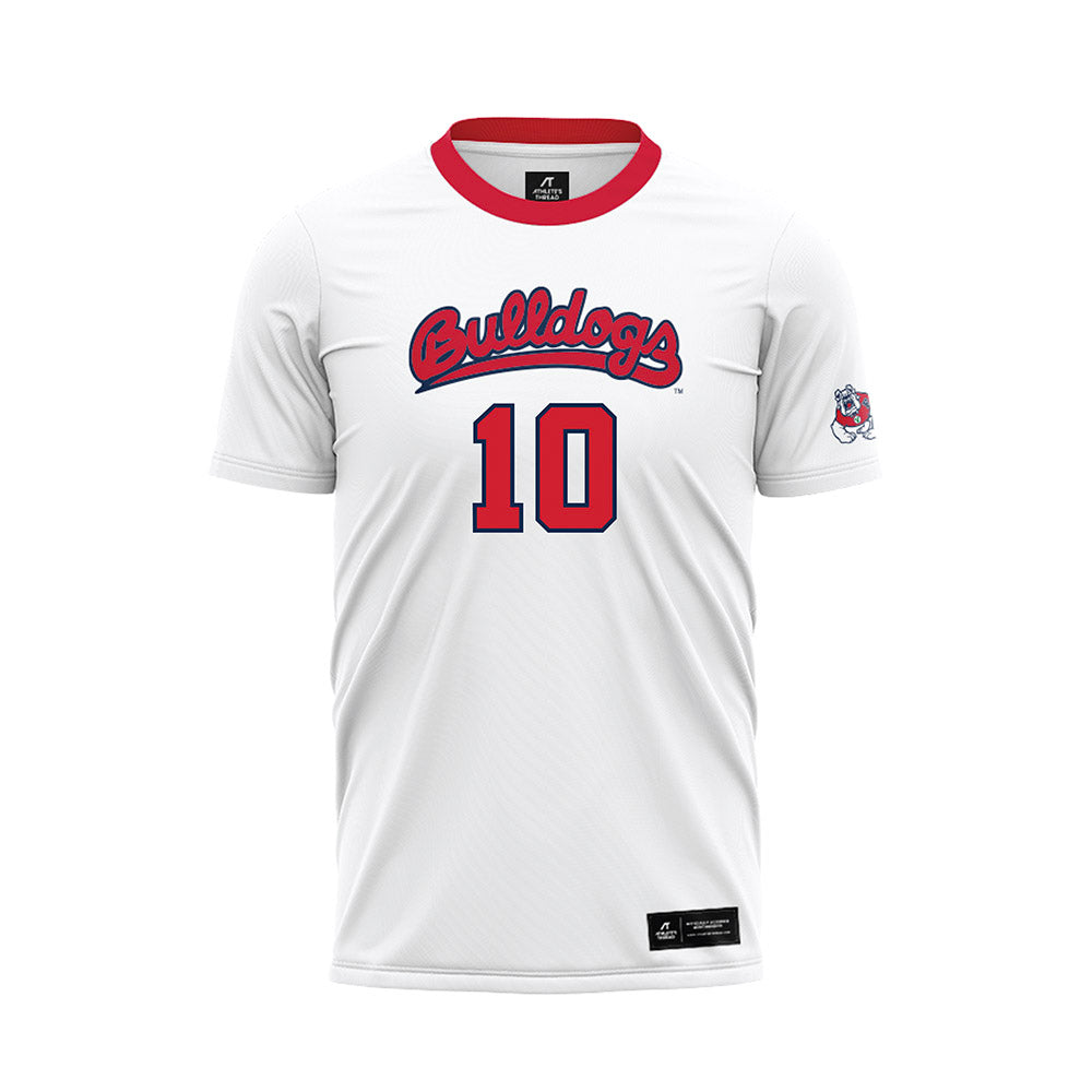 Fresno State - NCAA Women's Soccer : Daisy Torres - White Soccer Jersey-0