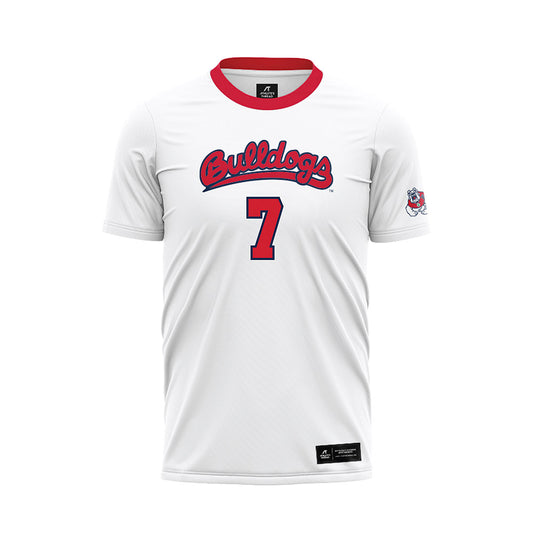Fresno State - NCAA Women's Soccer : Lexi Dueker - White Soccer Jersey-0