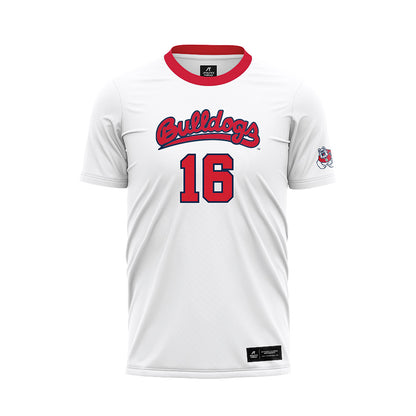 Fresno State - NCAA Women's Soccer : Abigail Herren - White Soccer Jersey-0