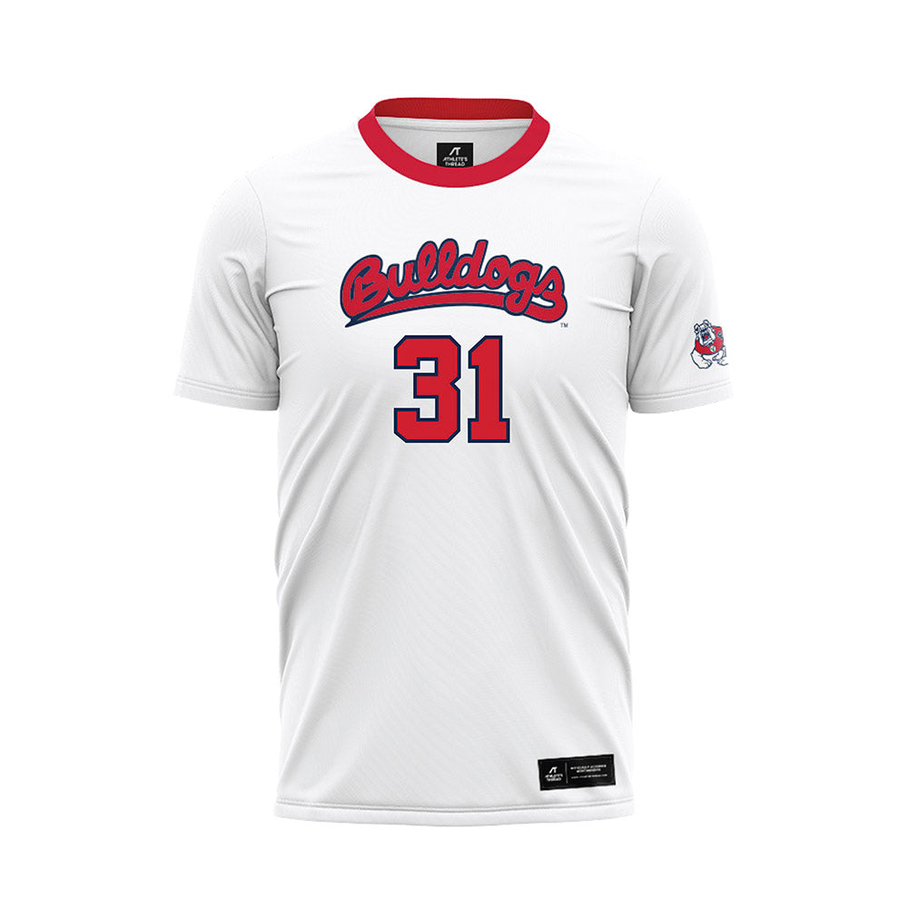 Fresno State - NCAA Women's Soccer : Jinan Said - White Soccer Jersey-0
