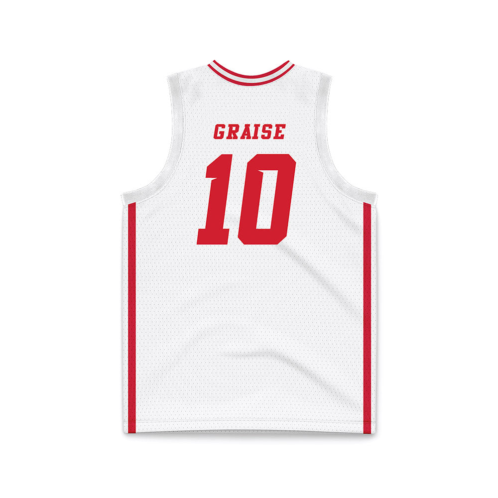 Fresno State - NCAA Women's Basketball : Alexiz Graise - White Basketball Jersey-1