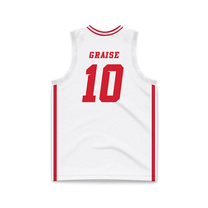Fresno State - NCAA Women's Basketball : Alexiz Graise - White Basketball Jersey-1