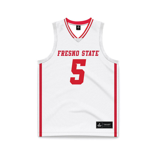 Fresno State - NCAA Women's Basketball : Aloni Oliver - White Basketball Jersey