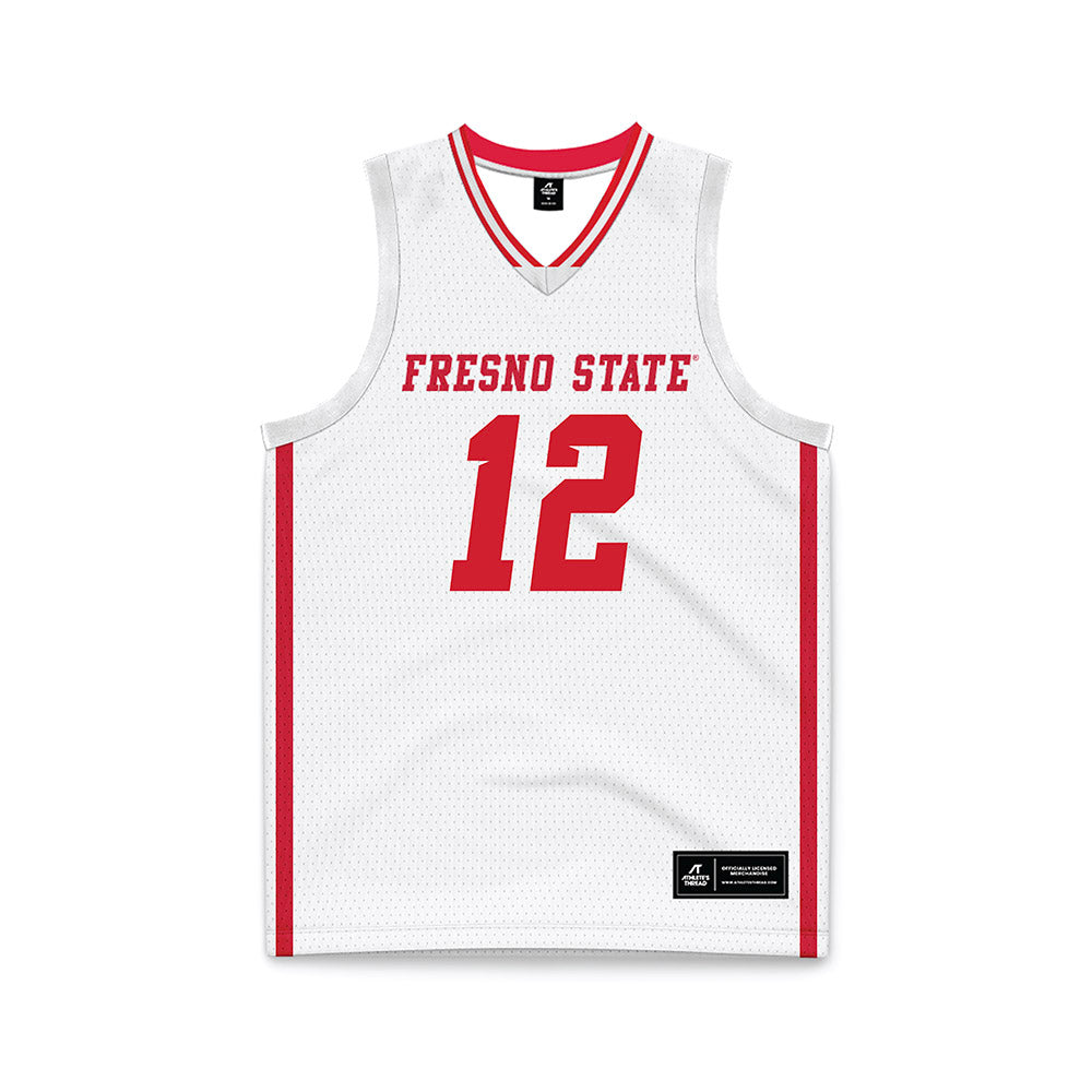 Fresno State - NCAA Women's Basketball : Avery Watkins - White Basketball Jersey