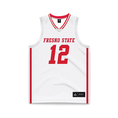 Fresno State - NCAA Women's Basketball : Avery Watkins - White Basketball Jersey