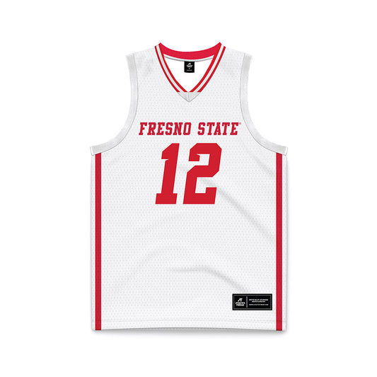 Fresno State - NCAA Women's Basketball : Avery Watkins - White Basketball Jersey