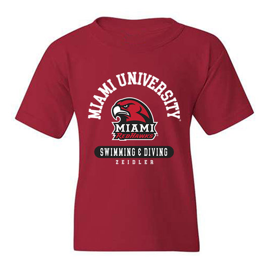 Miami of Ohio - NCAA Men's Swimming & Diving : John Zeidler - Classic Fashion Shersey Youth T-Shirt-0