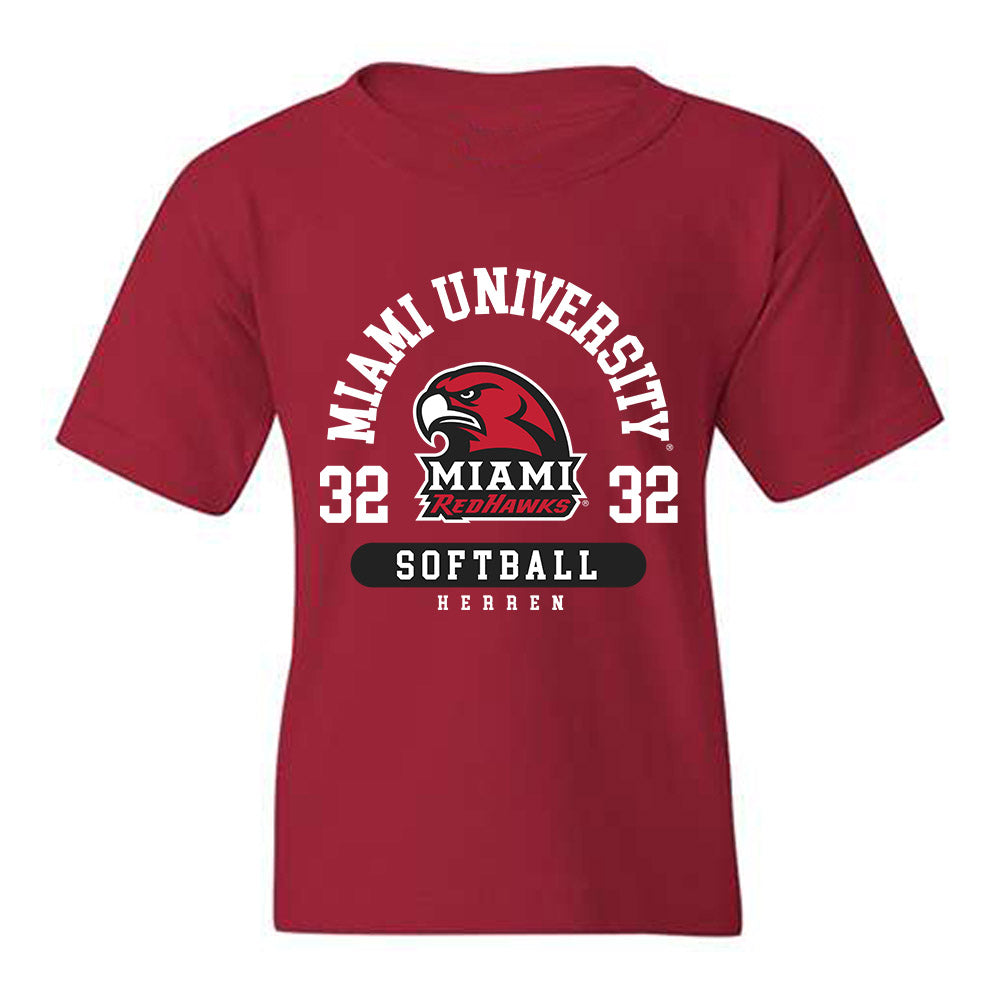 Miami of Ohio - NCAA Softball : Abigail Herren - Classic Fashion Shersey Youth T-Shirt-0