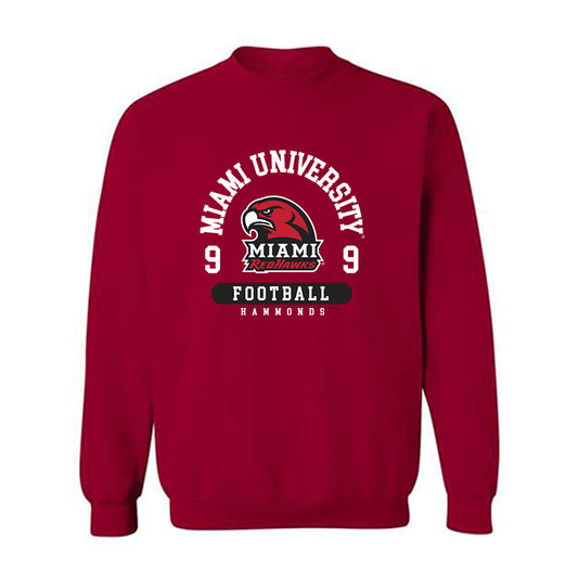 Miami of Ohio - NCAA Football : Javon Hammonds - Classic Fashion Shersey Crewneck Sweatshirt-0