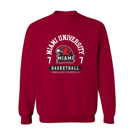 Miami of Ohio - Women's Basketball Alumni : Clara Gonzalez Planella - Classic Fashion Shersey Crewneck Sweatshirt-0