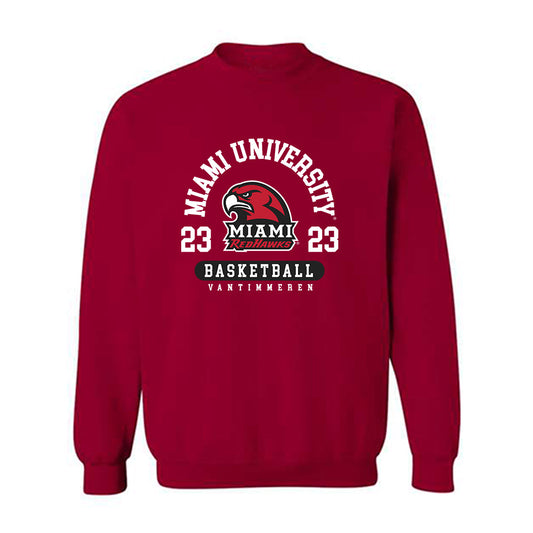 Miami of Ohio - NCAA Women's Basketball : Emily Vantimmeren - Classic Fashion Shersey Crewneck Sweatshirt-0