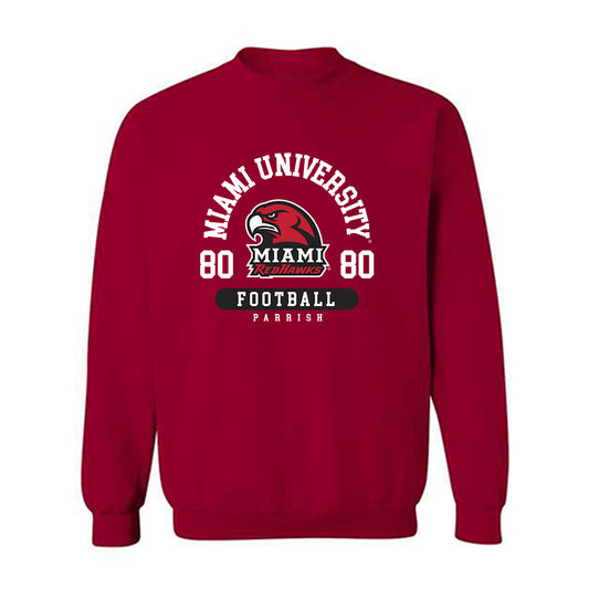 Miami of Ohio - NCAA Football : Michael Parrish - Classic Fashion Shersey Crewneck Sweatshirt-0