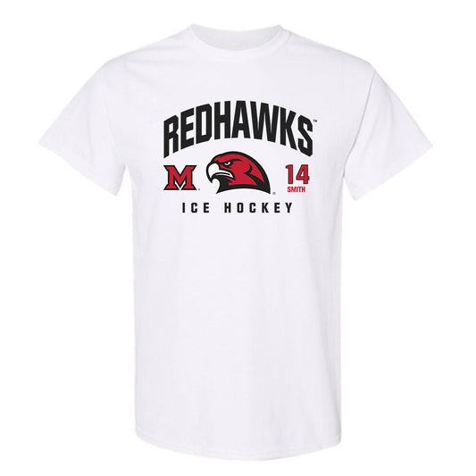 Miami of Ohio - NCAA Men's Ice Hockey : Ryan Smith - Classic Fashion Shersey T-Shirt-0