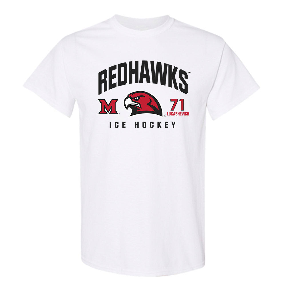 Miami of Ohio - NCAA Men's Ice Hockey : Vladislav Lukashevich - Classic Fashion Shersey T-Shirt-0