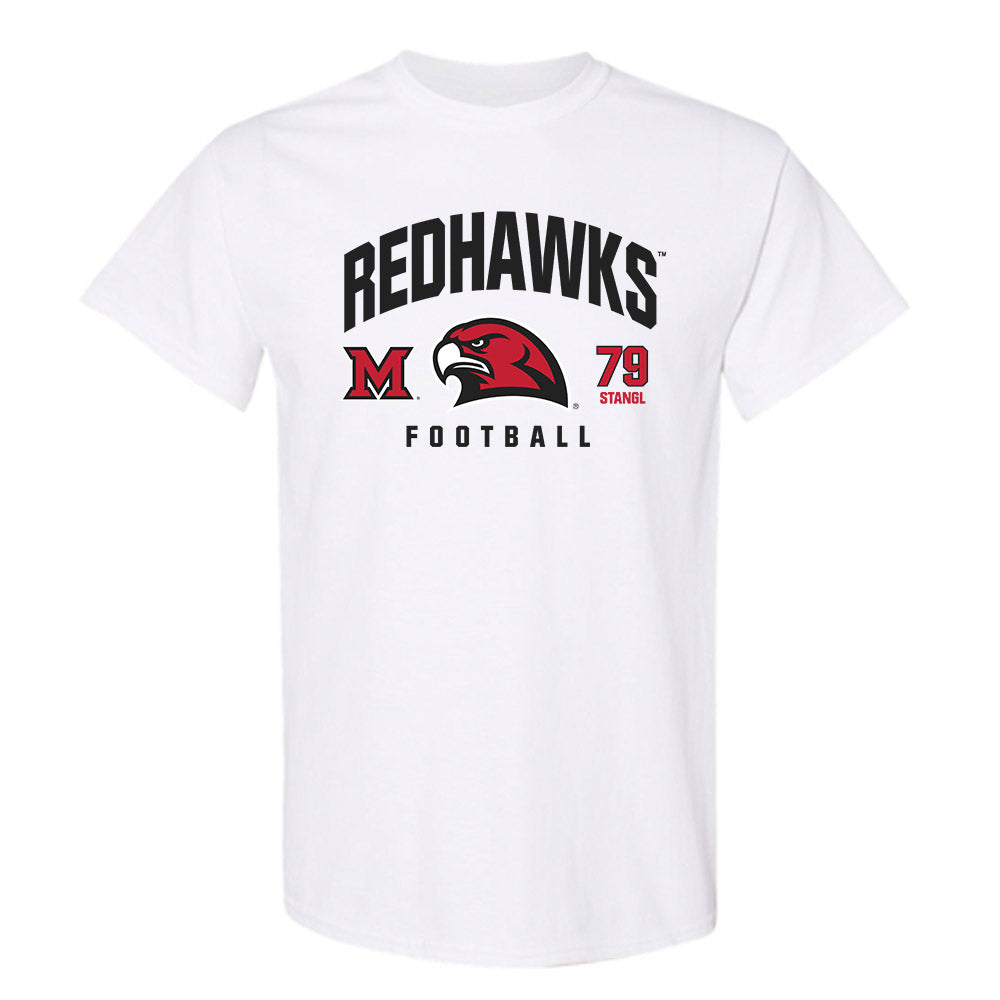Miami of Ohio - NCAA Football : Jonathan Stangl - Classic Fashion Shersey T-Shirt-0