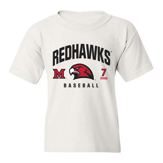 Miami of Ohio - NCAA Baseball : Carson Byers - Classic Fashion Shersey Youth T-Shirt-0