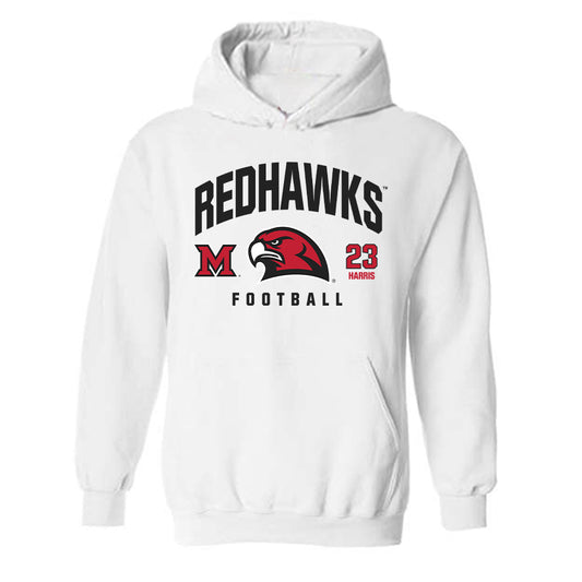 Miami of Ohio - NCAA Football : Isaiah Harris - Classic Fashion Shersey Hooded Sweatshirt-0