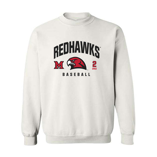 Miami of Ohio - NCAA Baseball : Diego Cruz - Classic Fashion Shersey Crewneck Sweatshirt-0