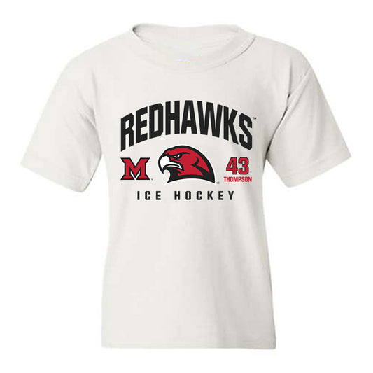 Miami of Ohio - NCAA Men's Ice Hockey : Ryder Thompson - Classic Fashion Shersey Youth T-Shirt-0
