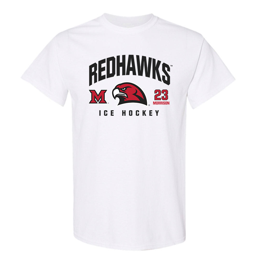 Miami of Ohio - NCAA Men's Ice Hockey : Brayden Morrison - Classic Fashion Shersey T-Shirt-0