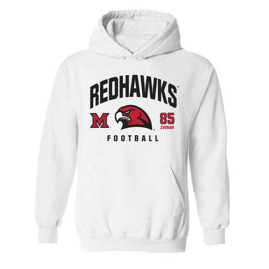 Miami of Ohio - NCAA Football : Trey Zvonar - Classic Fashion Shersey Hooded Sweatshirt-0