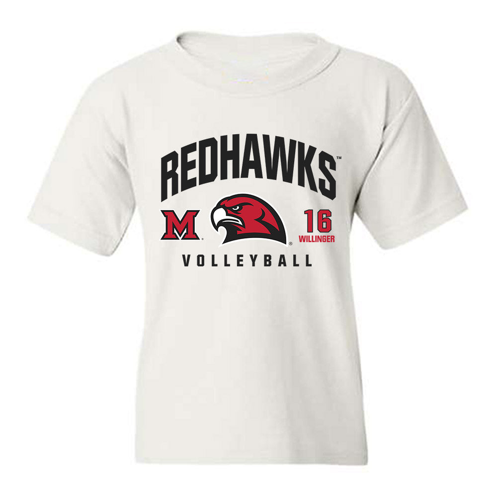Miami of Ohio - NCAA Women's Volleyball : Piper Willinger - Classic Fashion Shersey Youth T-Shirt-0