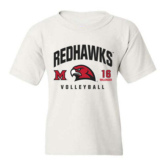 Miami of Ohio - NCAA Women's Volleyball : Piper Willinger - Classic Fashion Shersey Youth T-Shirt-0
