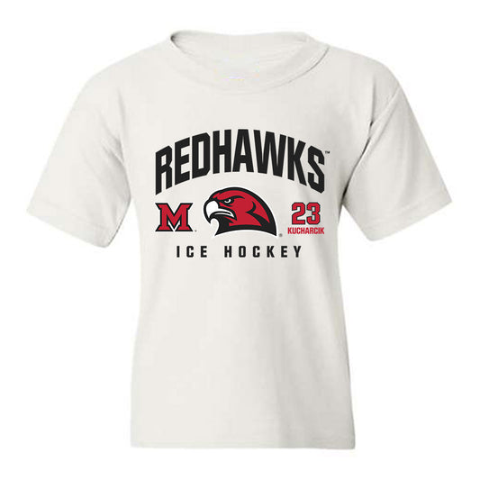 Miami of Ohio - NCAA Men's Ice Hockey : Matous Kucharcik - Classic Fashion Shersey Youth T-Shirt-0