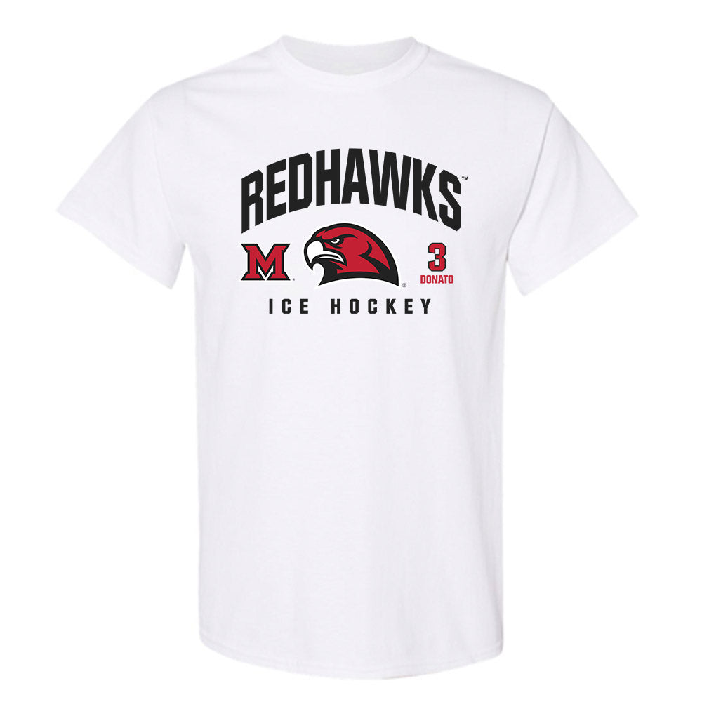 Miami of Ohio - NCAA Men's Ice Hockey : Nick Donato - Classic Fashion Shersey T-Shirt-0