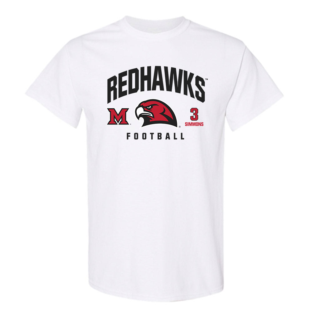 Miami of Ohio - NCAA Football : Quintin Simmons - Classic Fashion Shersey T-Shirt-0