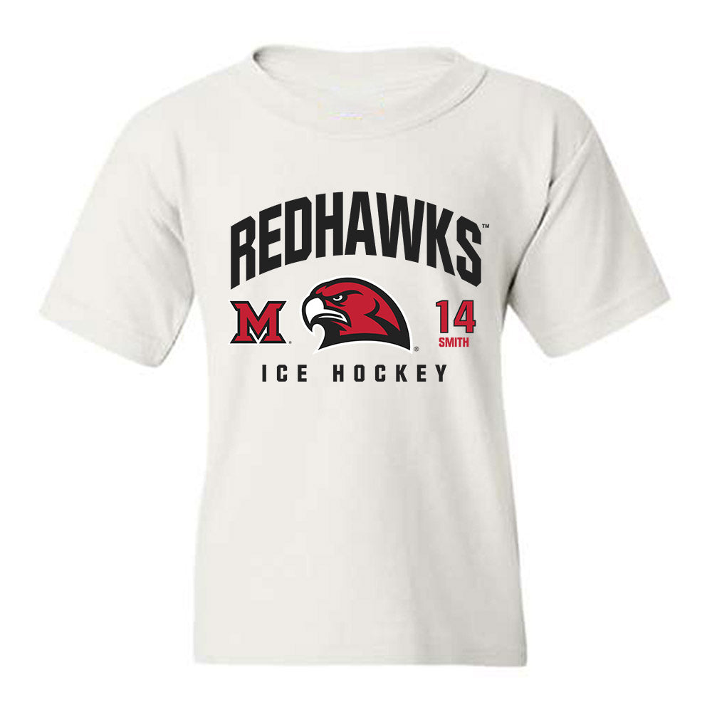 Miami of Ohio - NCAA Men's Ice Hockey : Ryan Smith - Classic Fashion Shersey Youth T-Shirt-0