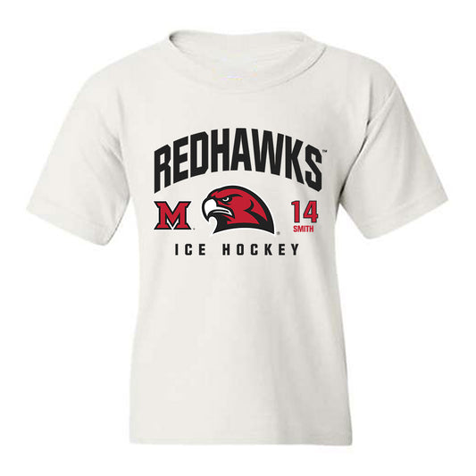 Miami of Ohio - NCAA Men's Ice Hockey : Ryan Smith - Classic Fashion Shersey Youth T-Shirt-0