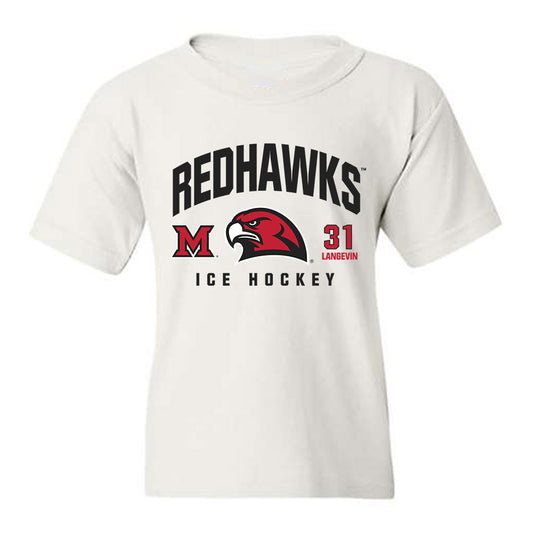Miami of Ohio - NCAA Men's Ice Hockey : Mathis Langevin - Classic Fashion Shersey Youth T-Shirt-0