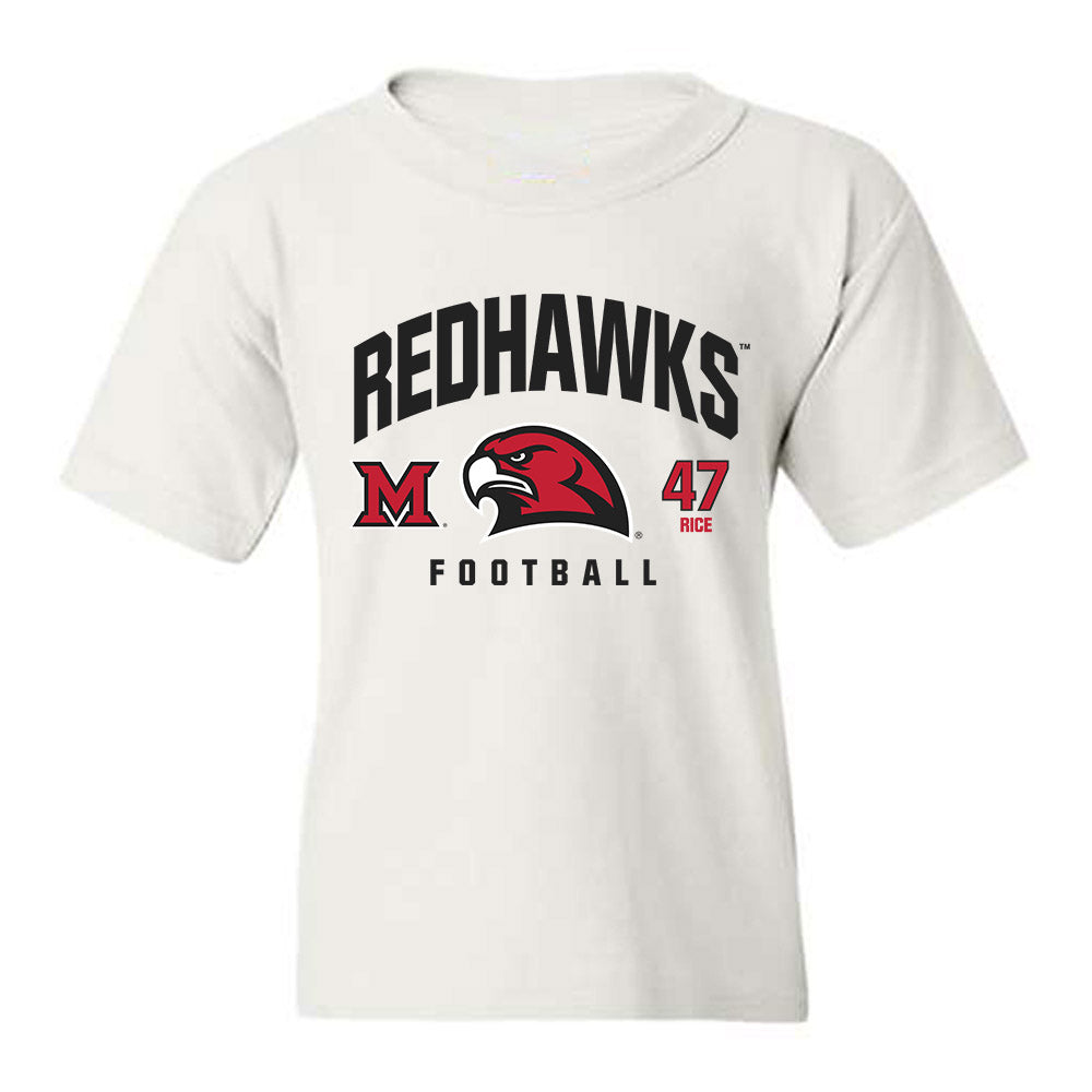 Miami of Ohio - NCAA Football : Brach Rice - Classic Fashion Shersey Youth T-Shirt-0